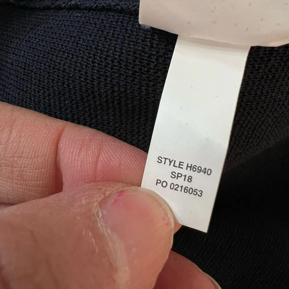 J crew navy blue 3/4 sleeve belted tunic business casual size XS - Image 11