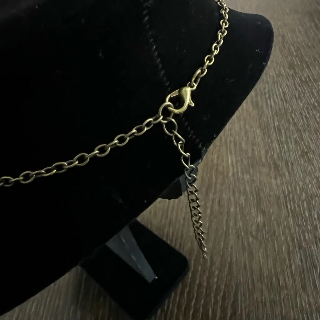 Antique gold tone Set Necklace+2 pairs of earrings, custom Jewelry - Image 5