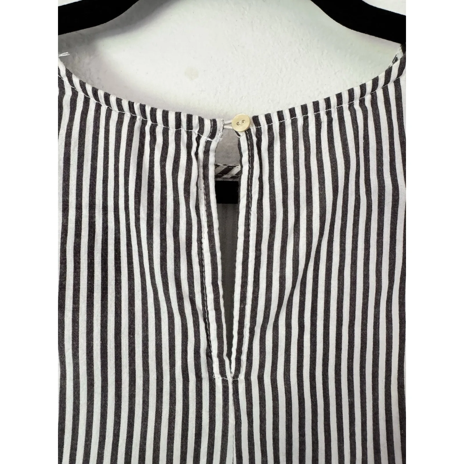 Elan Striped Fringe Cotton Top Women’s Size Medium Hobo Bohemian Hippie Beach - Image 5