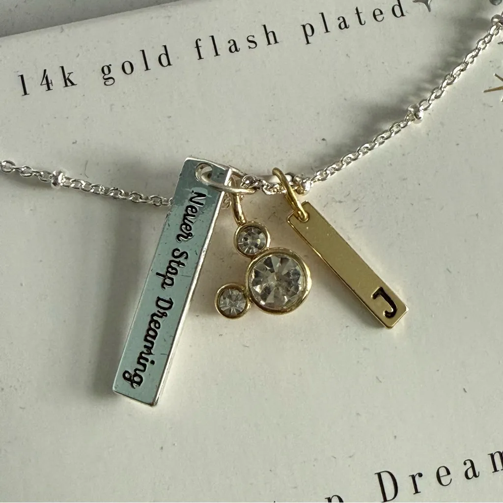Disney Never Stop Dreaming Flash Plated Necklace - Image 3