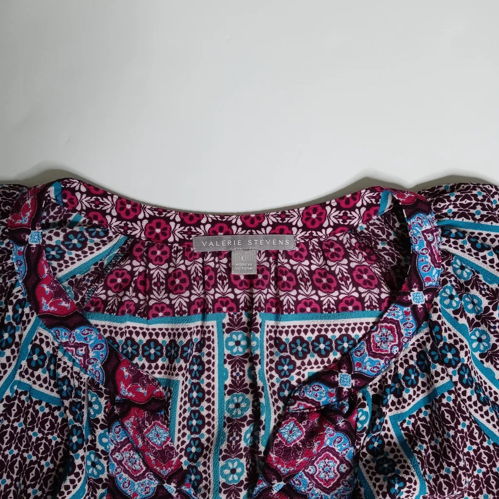 Valerie Stevens Women's Floral Blouses Size Large - Image 13