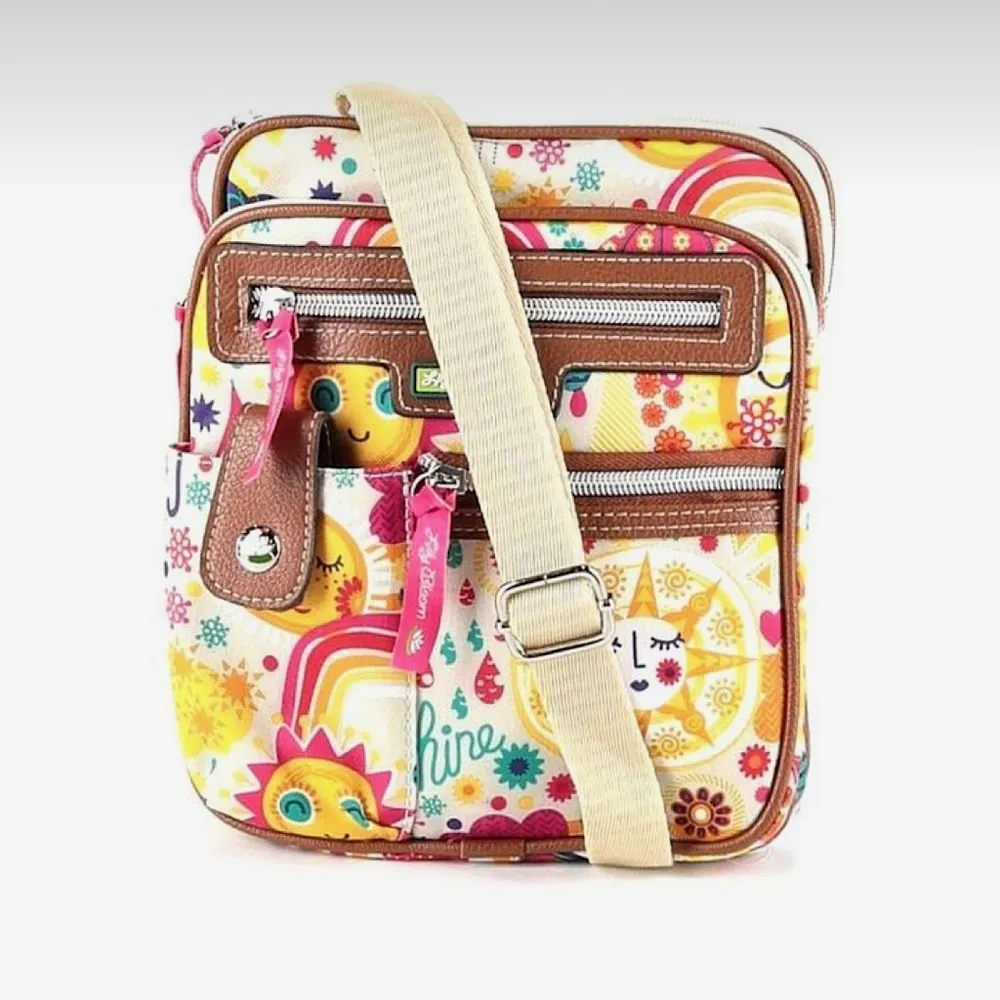 Lily Bloom Spring Shower Gigi Crossbody Graphic Purse Bag - Image 2