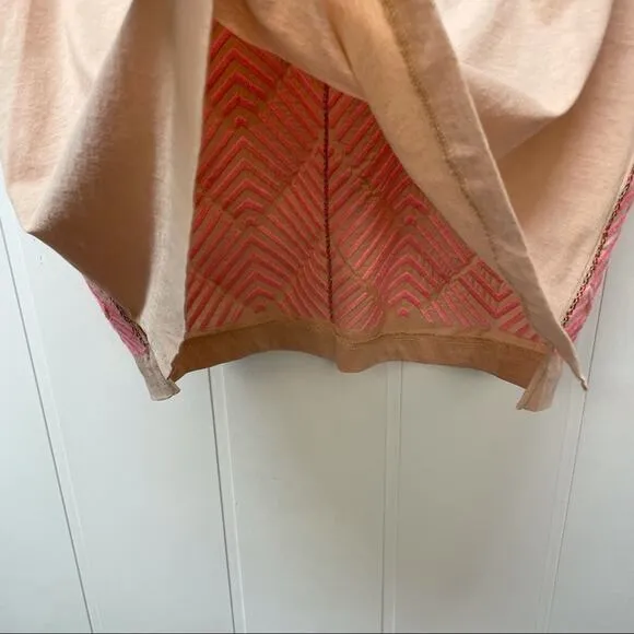 J. Crew‎ Embroidered Short Sleeve Top Size Small Pink - Image 7