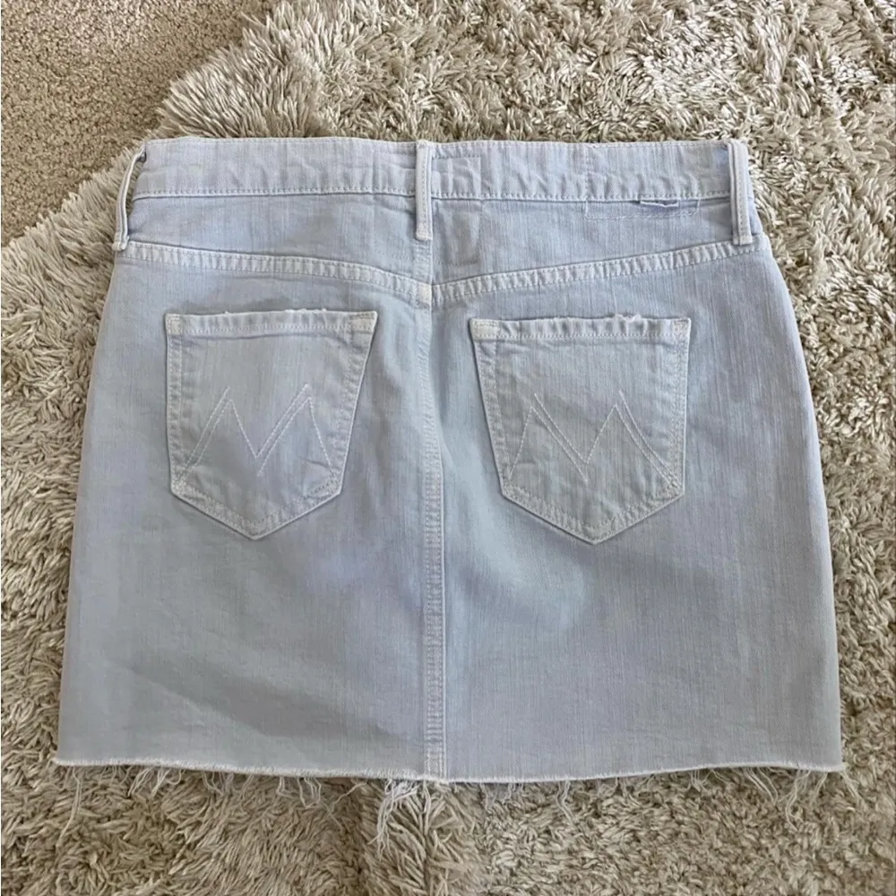 MOTHER Frayed Denim Miniskirt (NEVER WORN) Size 25 - Image 2