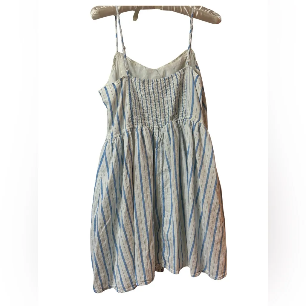 Aerie Blue and White Textured Top - Image 4