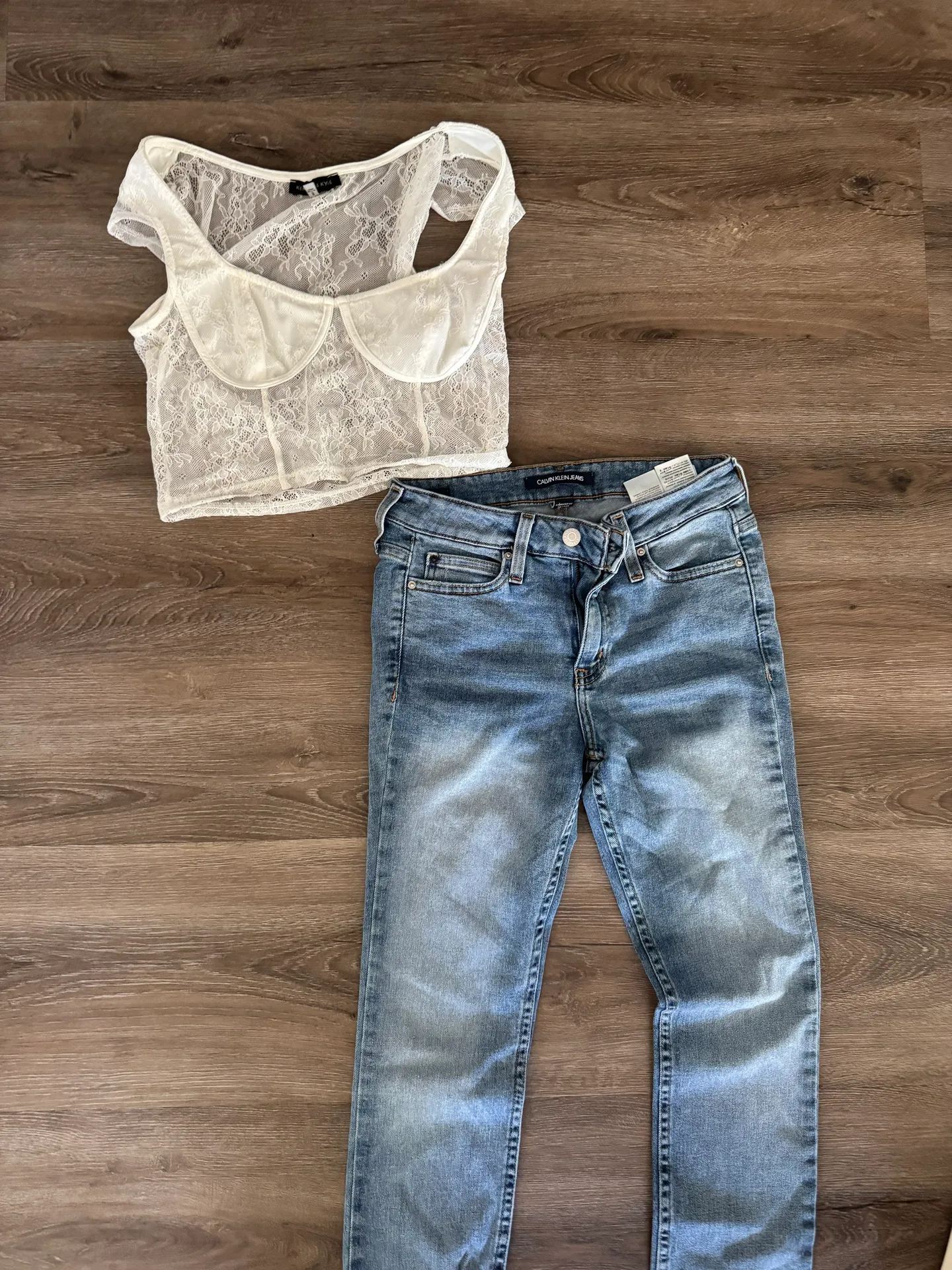 Calvin Klein Blue Light Wash Jeans - Image 2