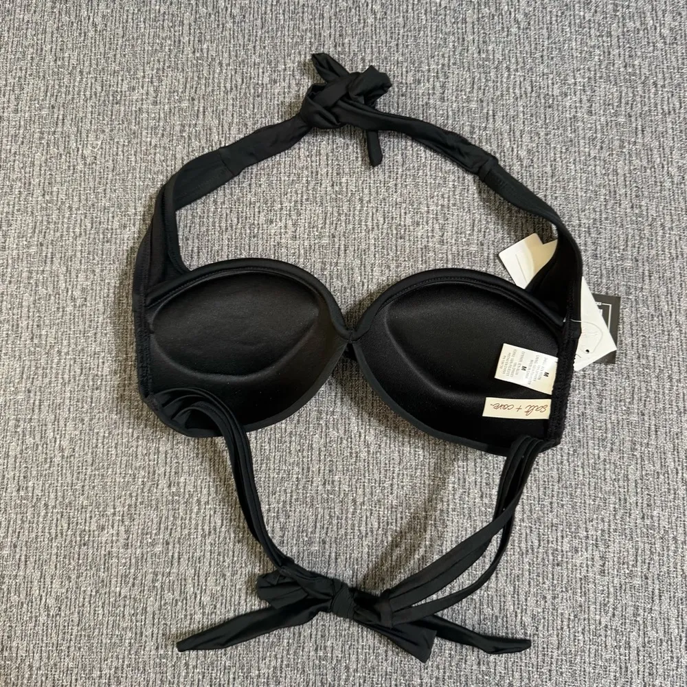 Salt + Cove Women’s Black Bikini Top Size M - Image 3