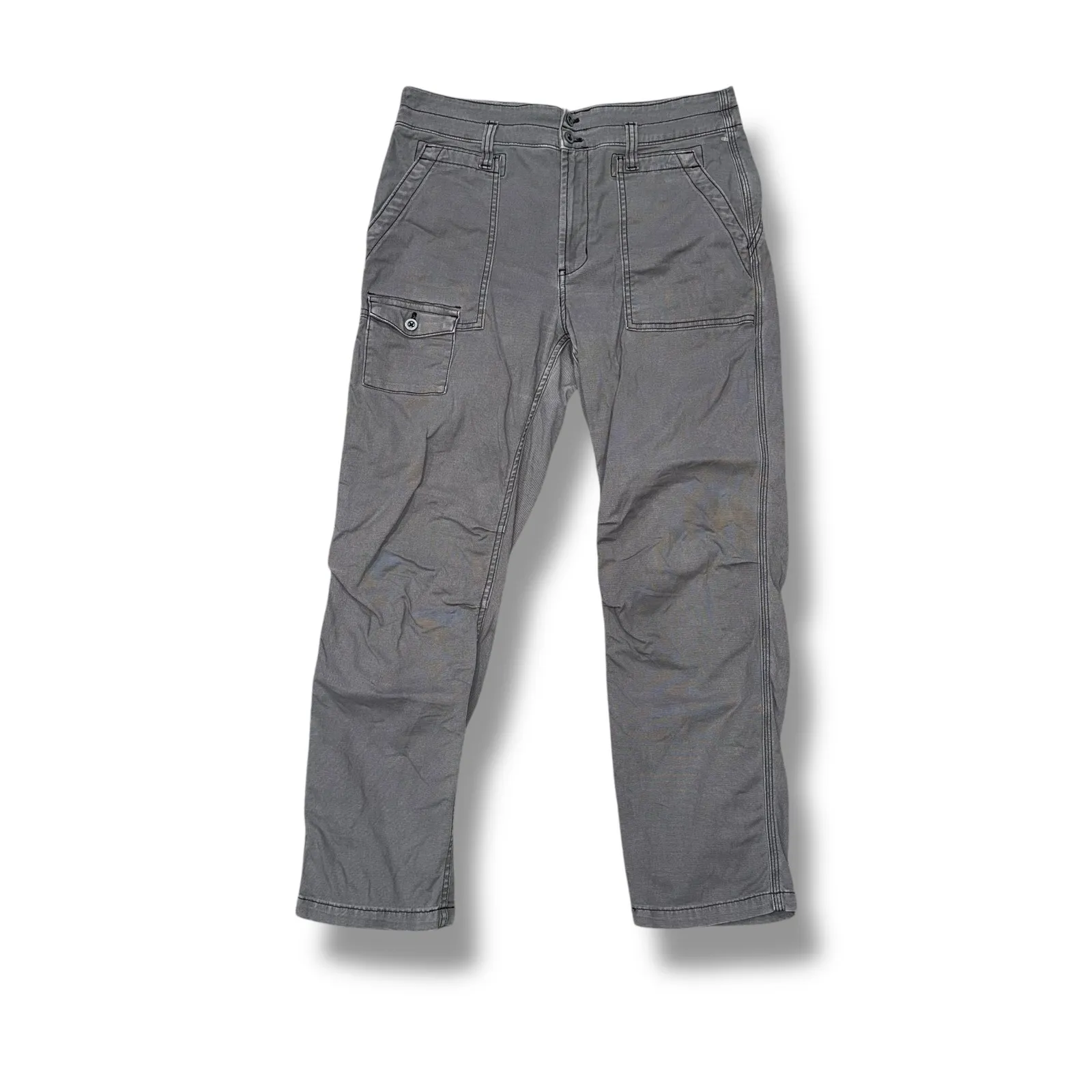Anthropologie The Wanderer Cargo Pants Gray Utility Style Size 31 - Image 4