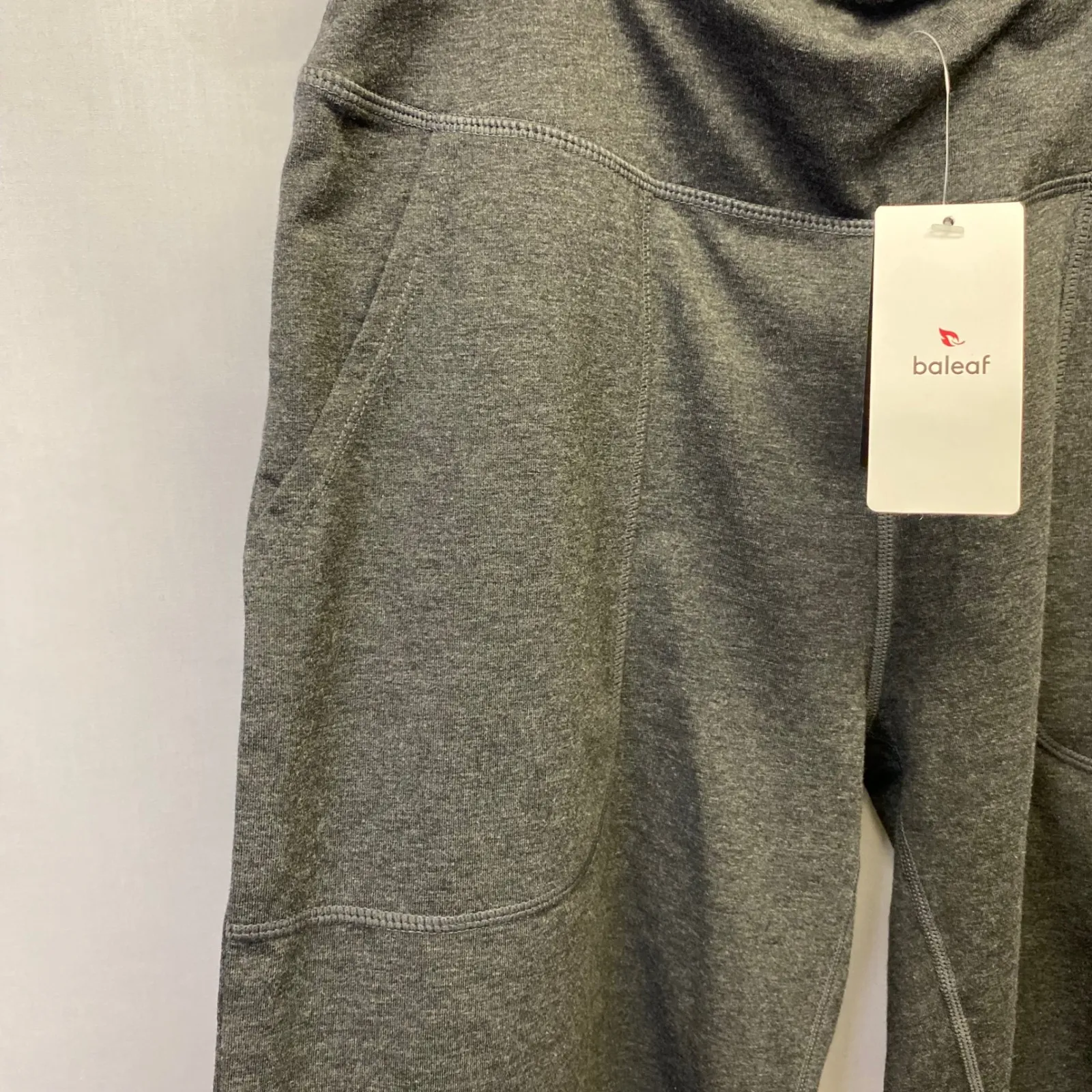 NWT Baleaf Gray Bike Shorts Athleisure Activewear Gym Women's M - Image 5