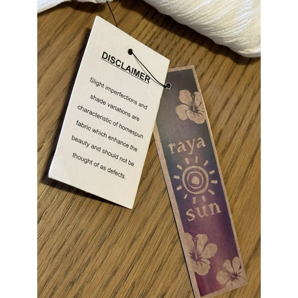 Raya Sun Womens Tunic Top Embroidered Size L/XL Beach Travel Vacation Resortwear - Image 10