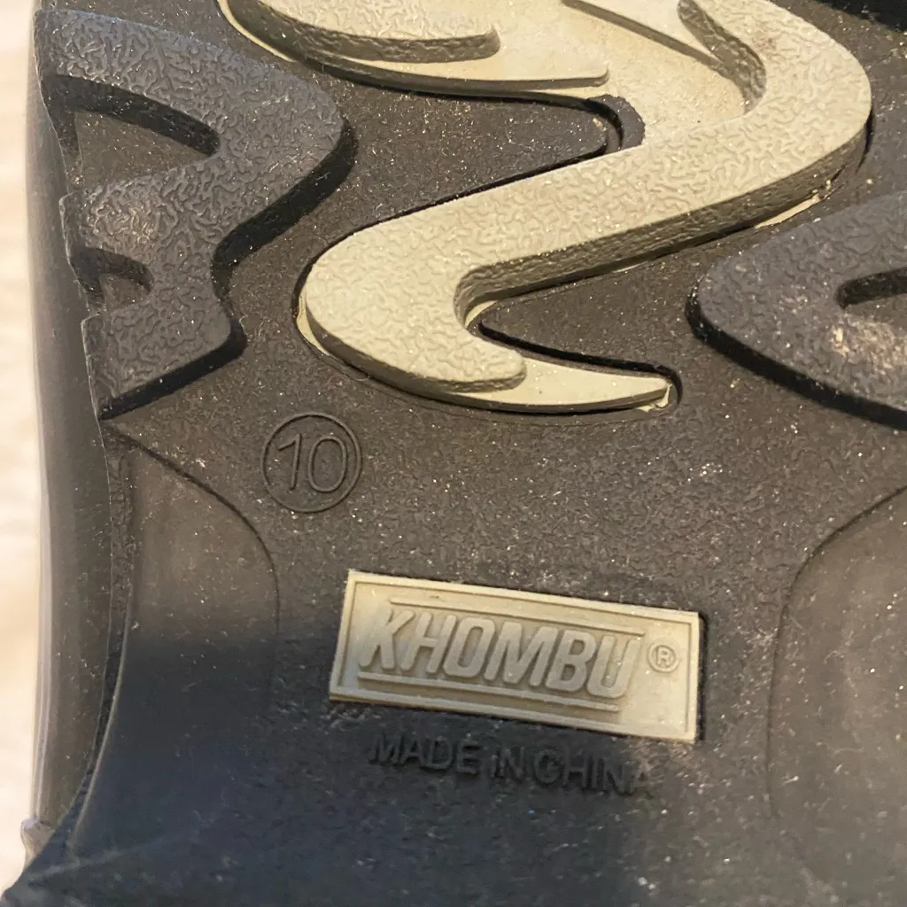 Khombu Black Faux Fur Lined Snow Boots Women’s Size 10 Winter Lace Up - Image 5