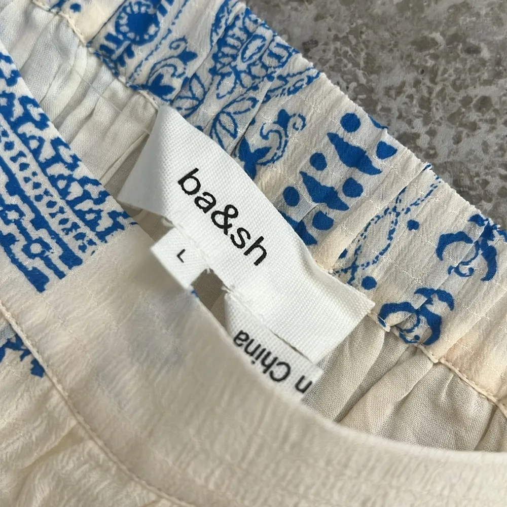 Ba&sh Londer Patchwork-Print Midi-Skirt Midi Skirt, Size 3 (L) New w/Tag - Image 5