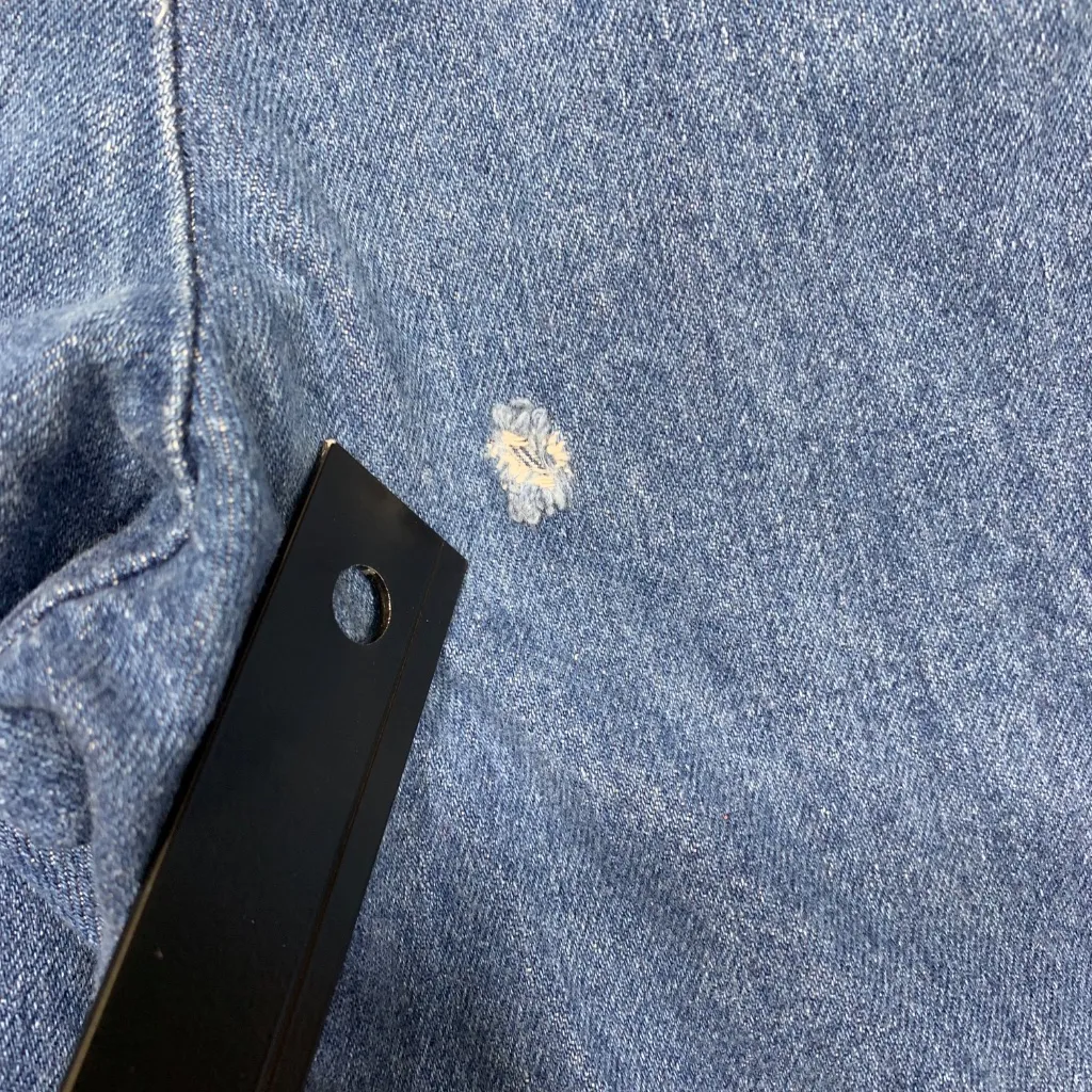 Vintage Lord Isaacs Sport Women’s Denim Shorts Size 14 USA Made Elastic Waist Blue - Image 5