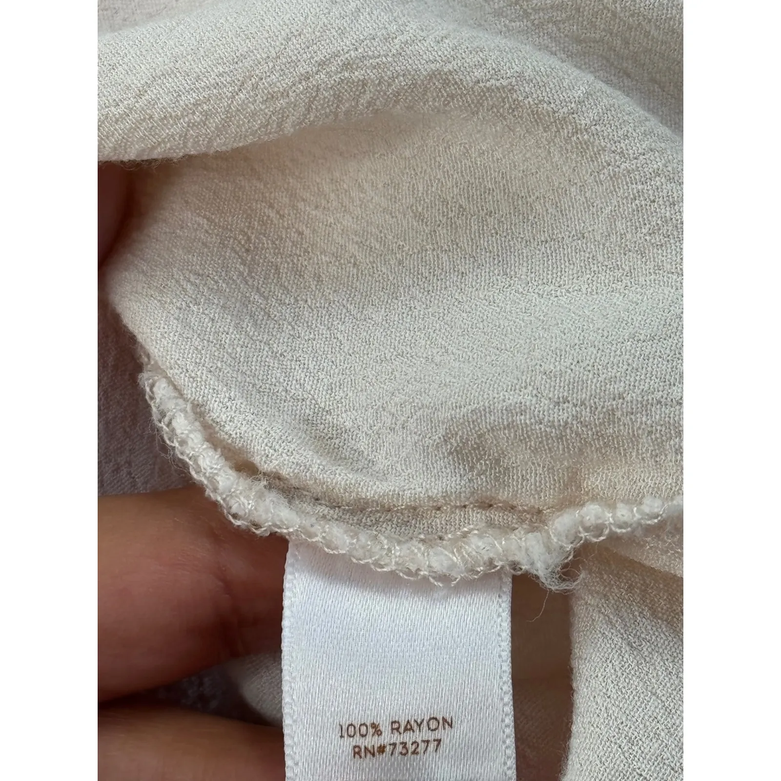 LC Lauren Conrad Strawberry‎ Print Tie-Front Button Down Shirt Small S - Image 7