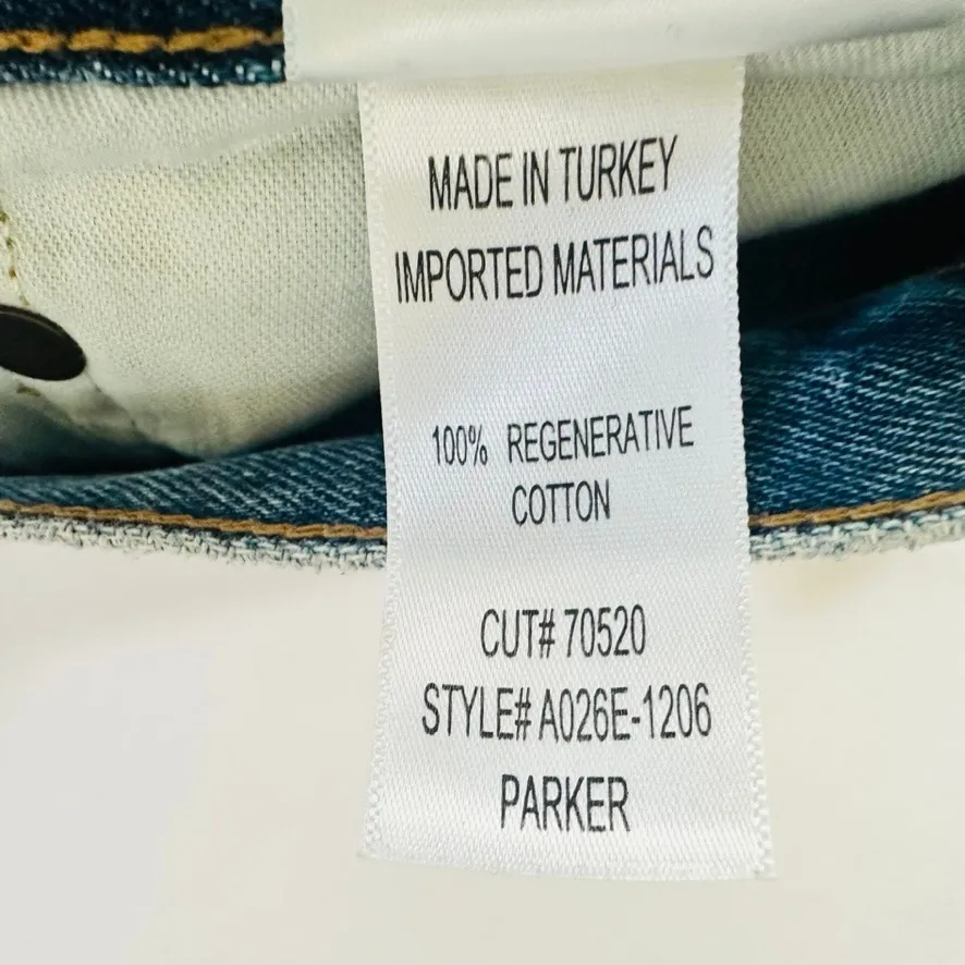 Agolde Parker Vintage Cut Off Jean Short Dark Swapmeet Blue Size 27 High Rise - Image 8