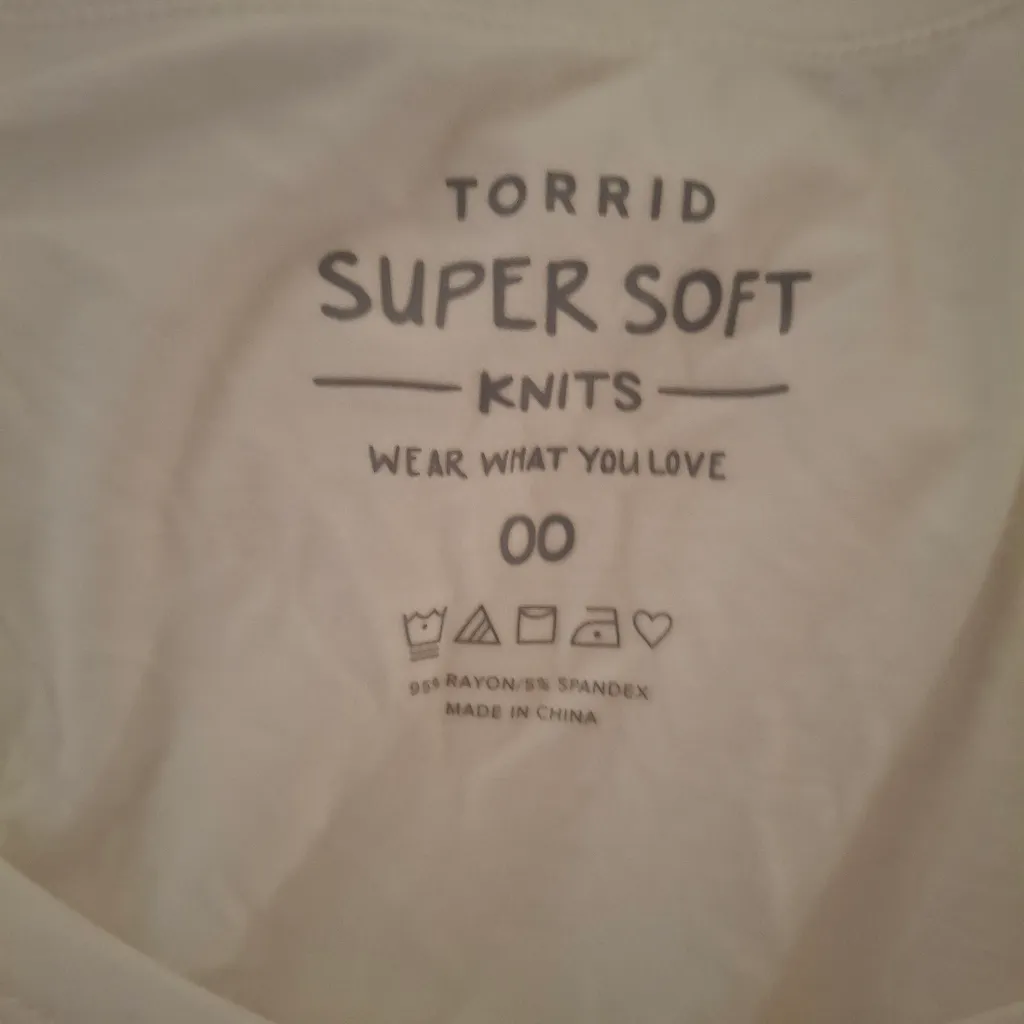 Torrid Sz 00 White Women's Top - Image 7