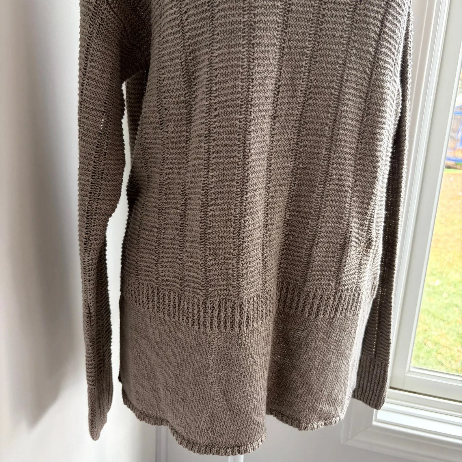 VINCE Soft Olive Green Knit Sweater Small Capsule Fall Winter Cozy Warm Pullover - Image 3