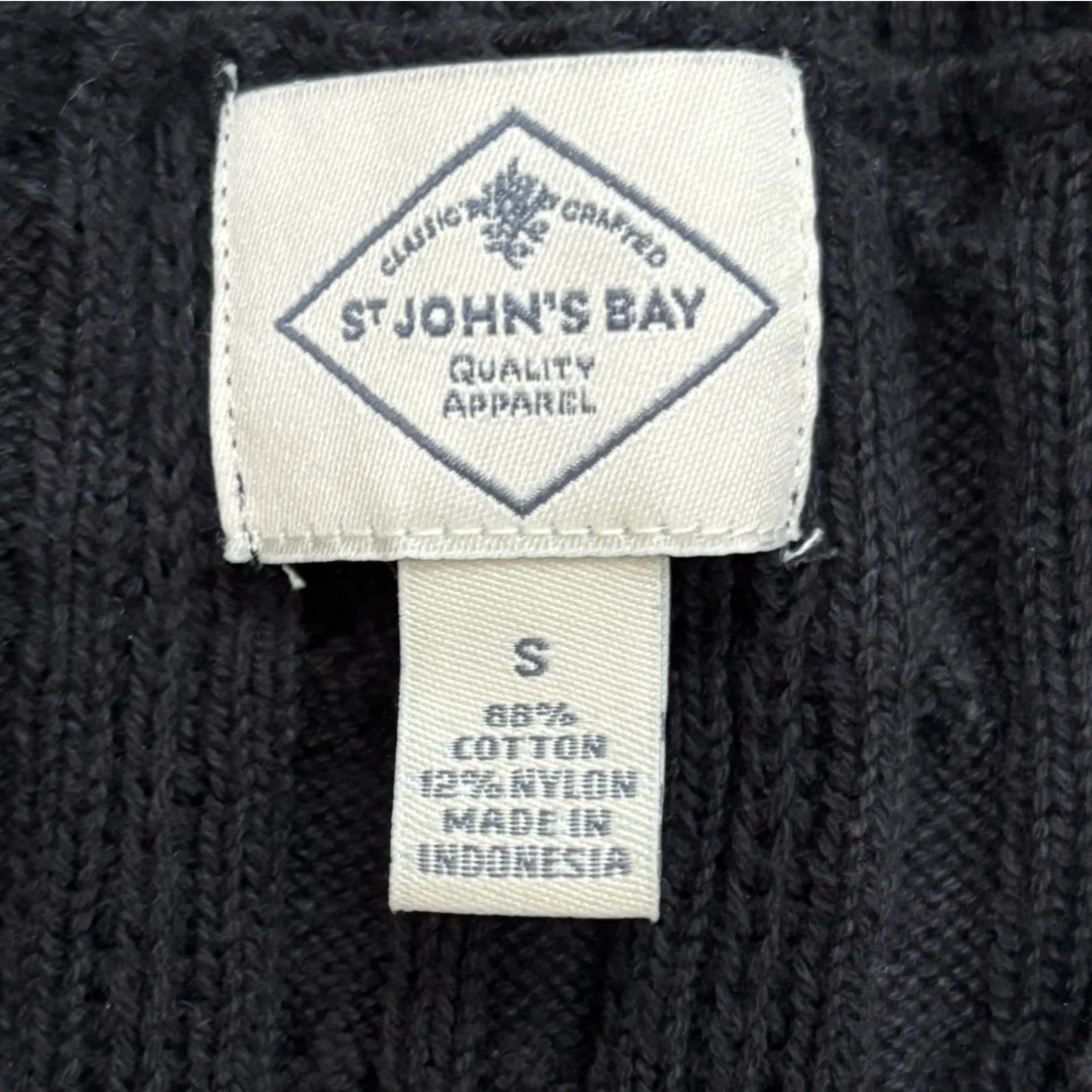 St. John's Bay Black V-Neck Sweater Size S - Image 4