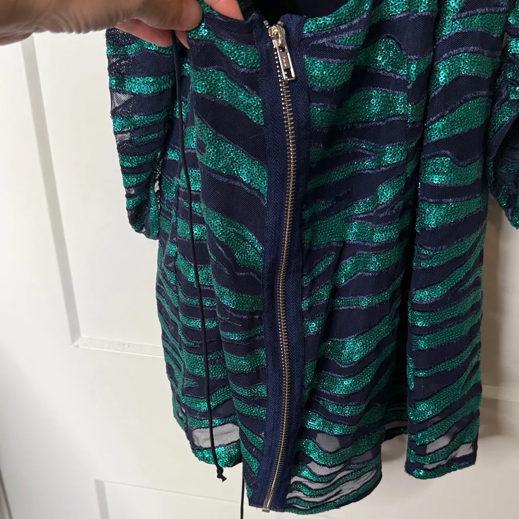 NWT For Love & Lemons Vixen Lace Up Dress in Tiger - Medium - Image 8