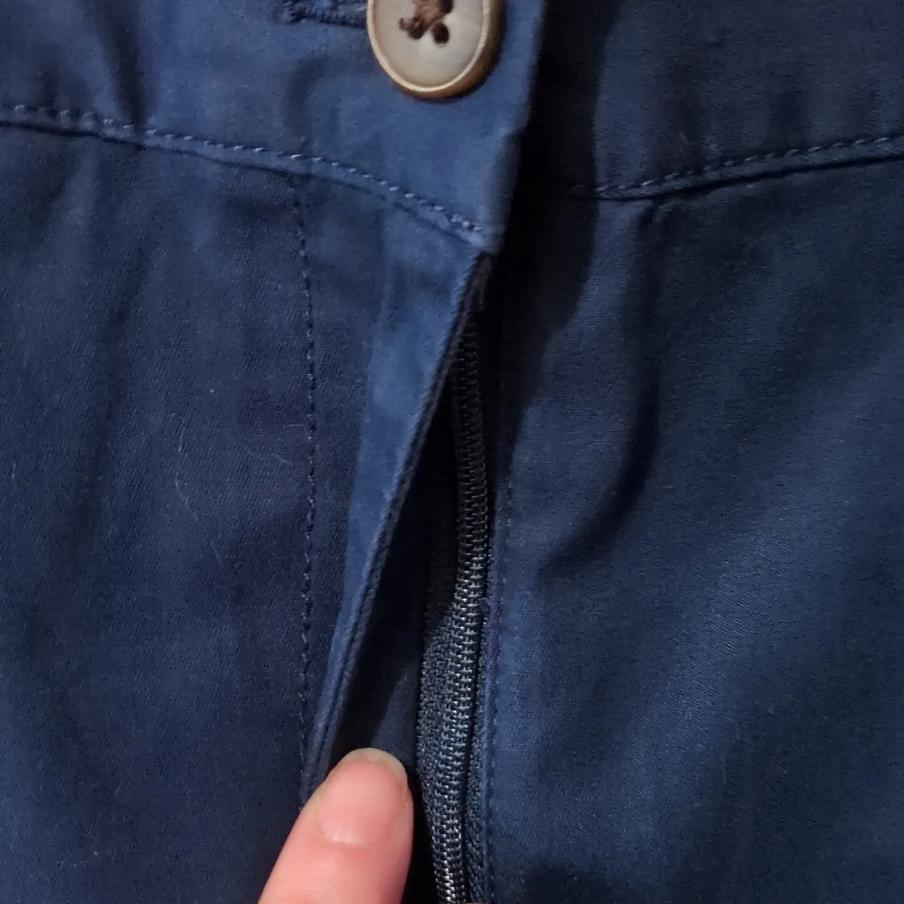 Talbots Navy Blue The Weekend Chino Pants Size 2 - Image 3