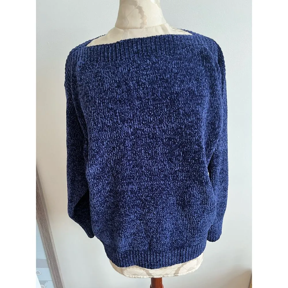 Tommy Bahama Cozy Soft Blue Sweater Medium - Image 2