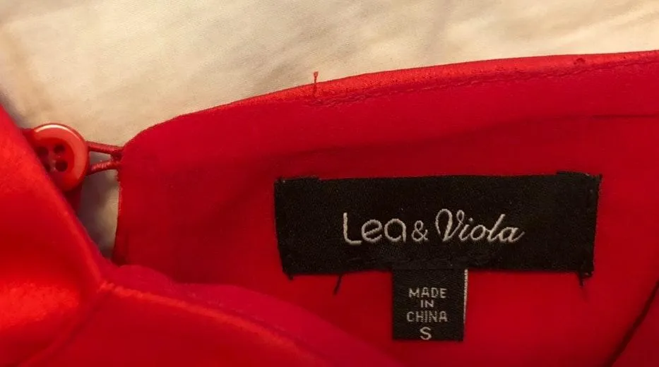 Lea & Viola Red Ruffle Tank - Image 3