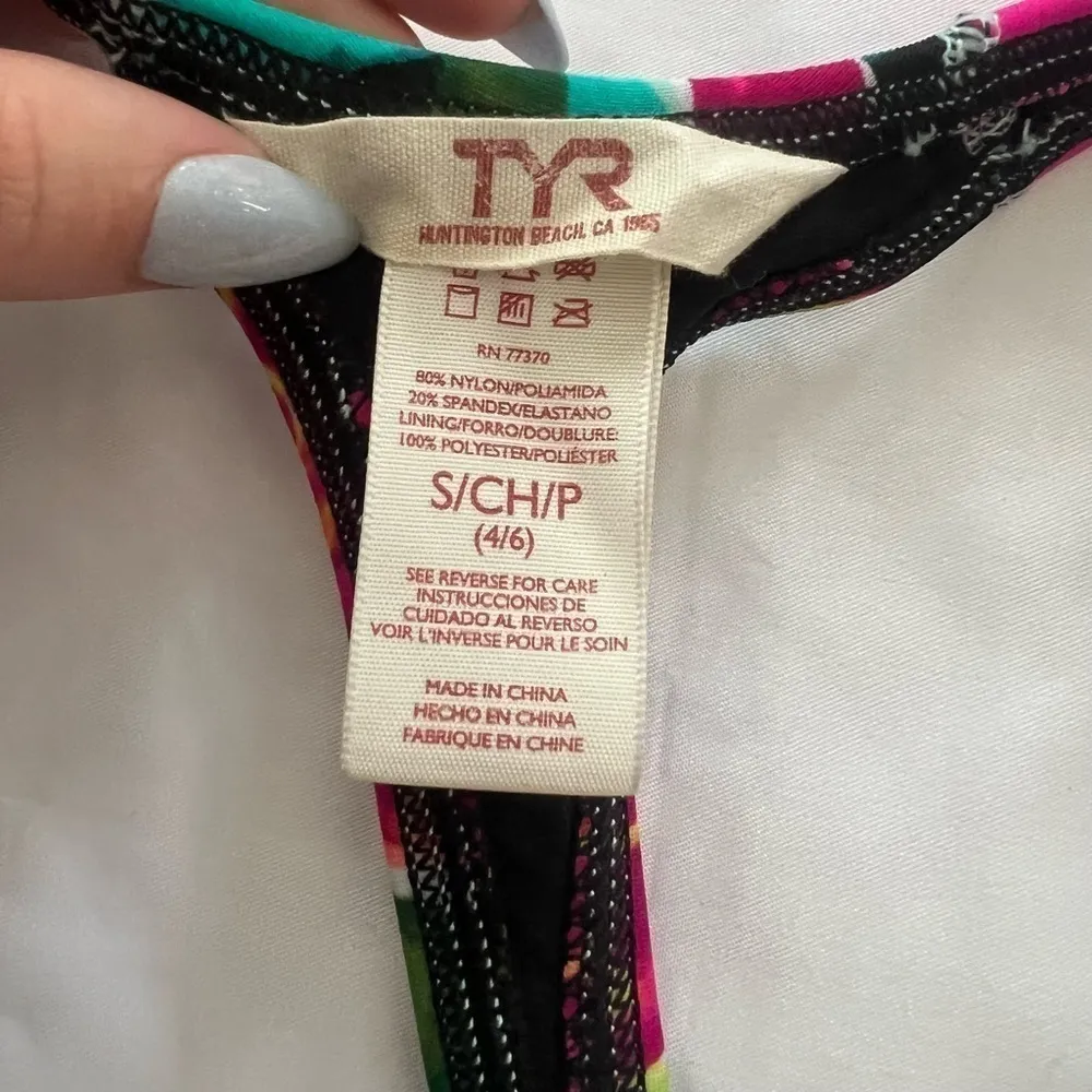 TYR Florina Mikala Halter Bikini Top Small Black - Image 4