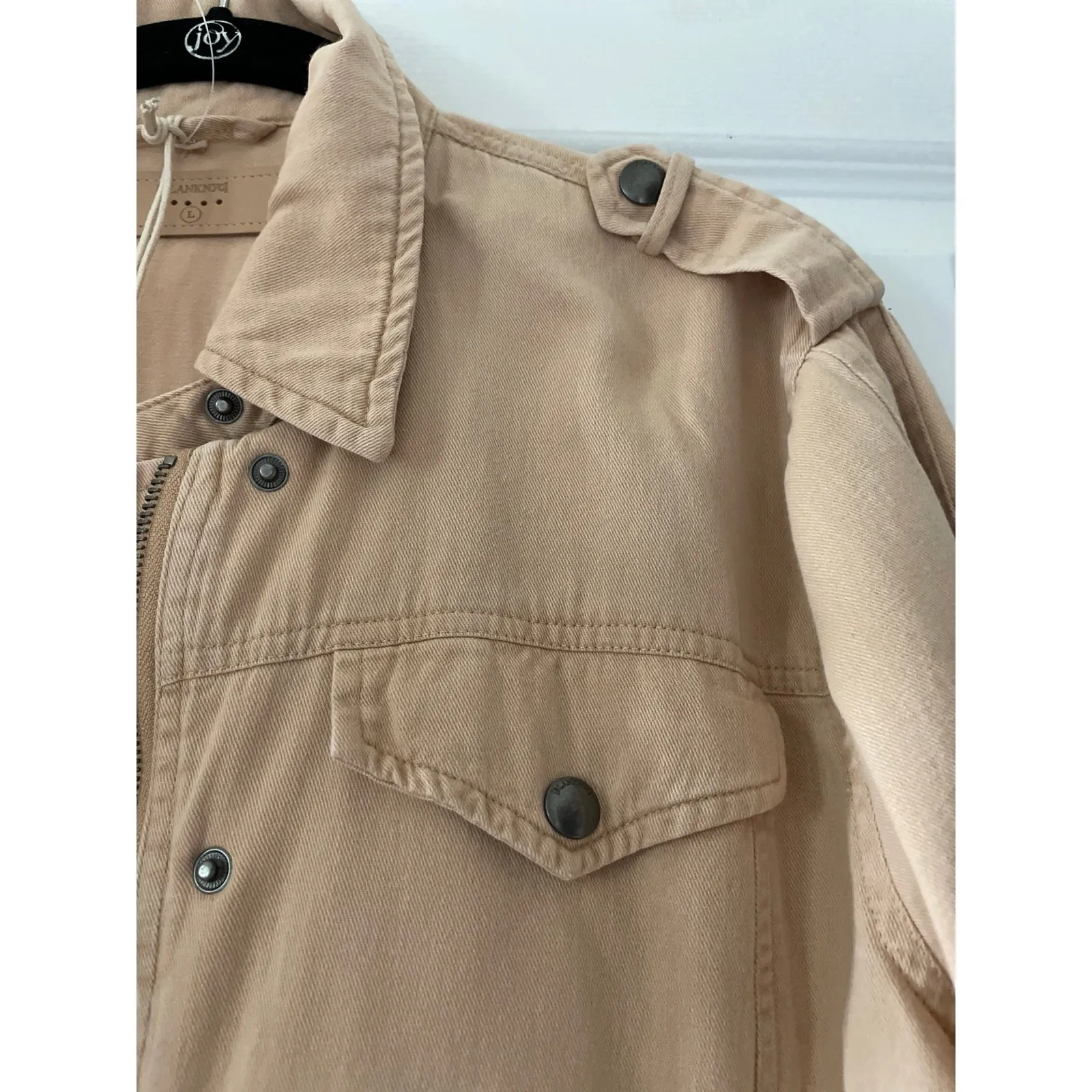 BLANKNYC Tan‎ Moto Jacket NWT Size Large - Image 6