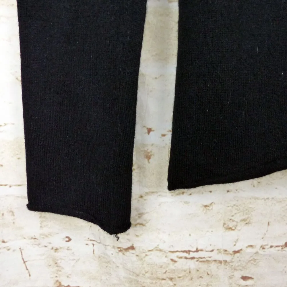 Leetha Back T Cut Out Cashmere Sweater Womens XS Black Pullover Grunge Goth Sexy - Image 10