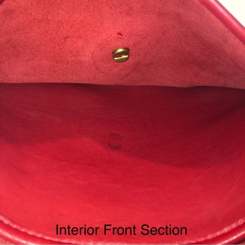 Vintage COACH WILLIS Red Glove Tanned Top Handle Crossbody Satchel 9927 USA COA - Image 11