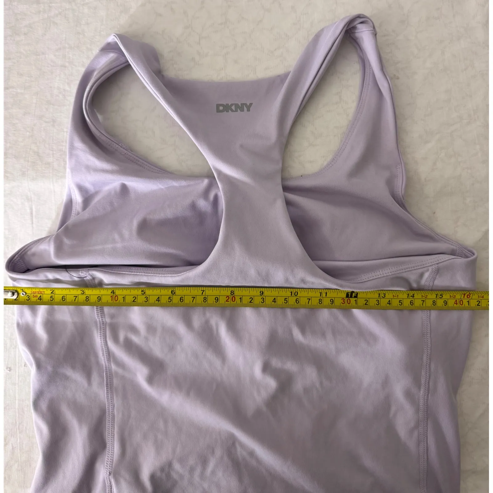 DKNY Sport Tank Top Racerback Wick‎ Stretch Athletic Lavender Purple L - Image 7