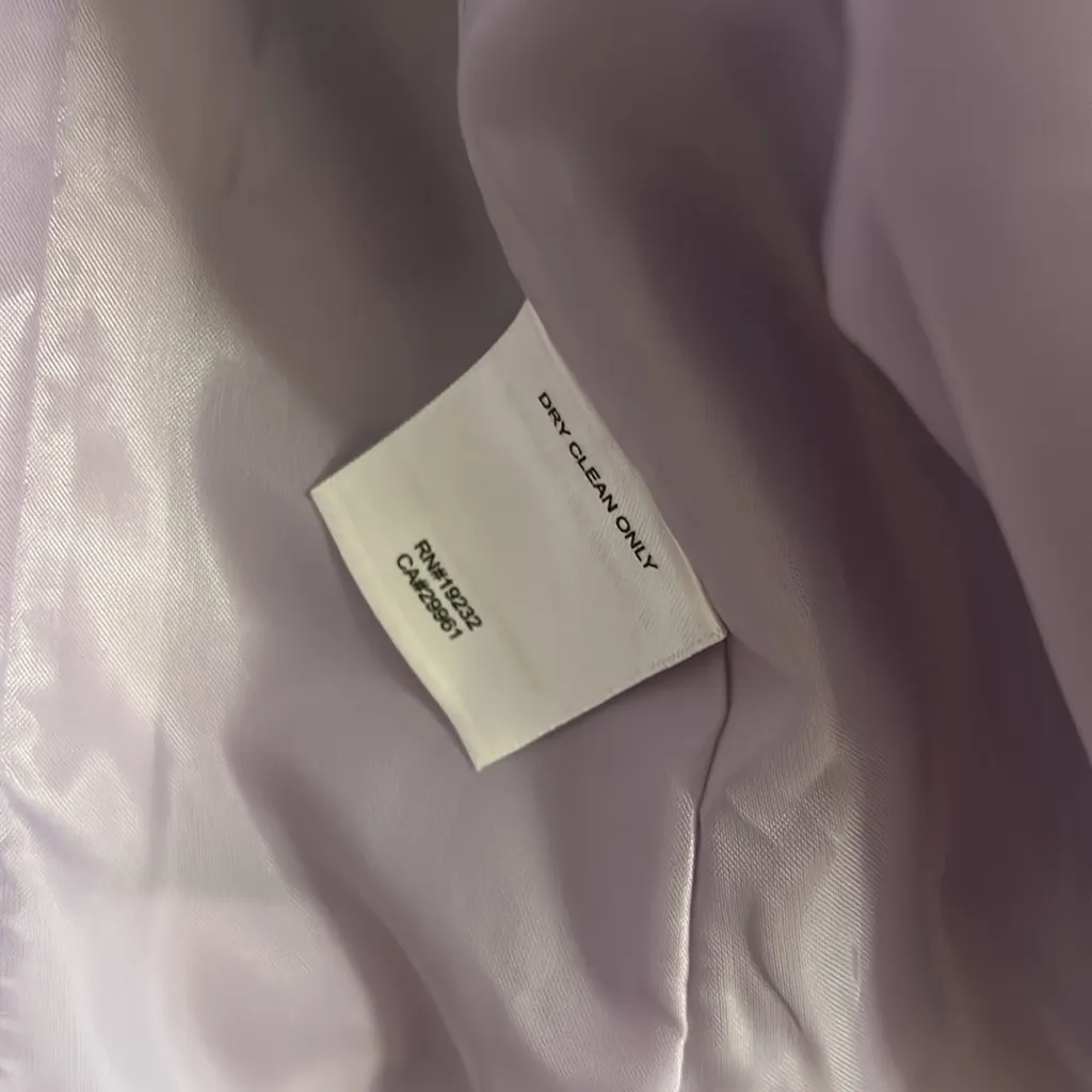 Alfred Dunner Women's  Size 8 Open Front‎ Blazer Purple Lilac Faux Suede - Image 5