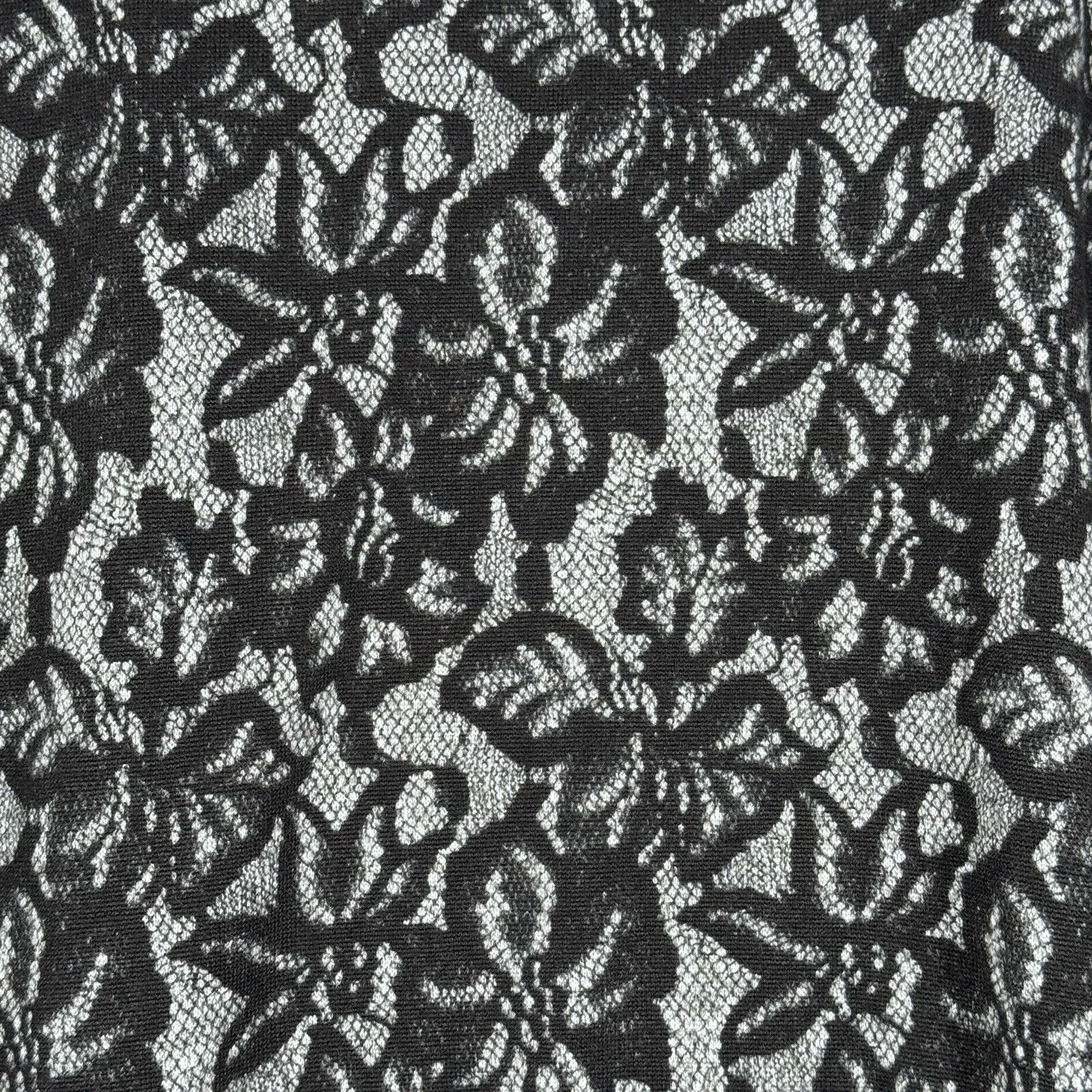 Lane Bryant Sweater Womens 18/20 Black Floral Lace Print‎ Dark Gothic Whimsigoth - Image 5