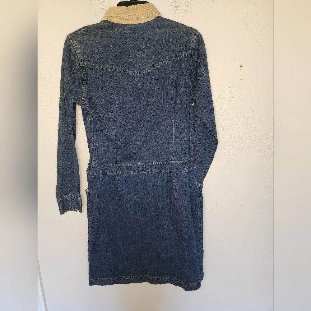 Eddie Bauer denim long sleeve dress size 8 - Image 4
