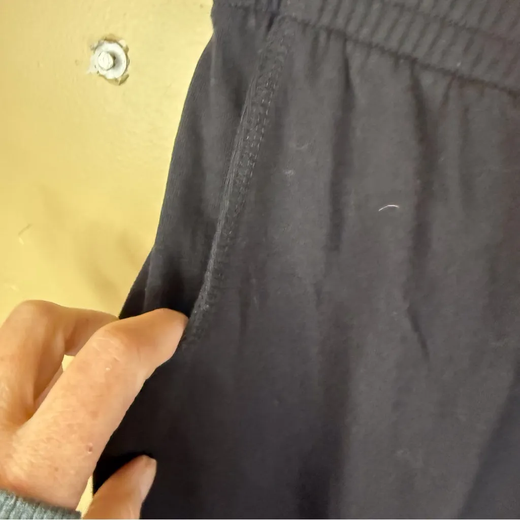 Woman Within Pull ON Size 2X Black Wide Leg Cropped Pants Office Careerwear - Image 3