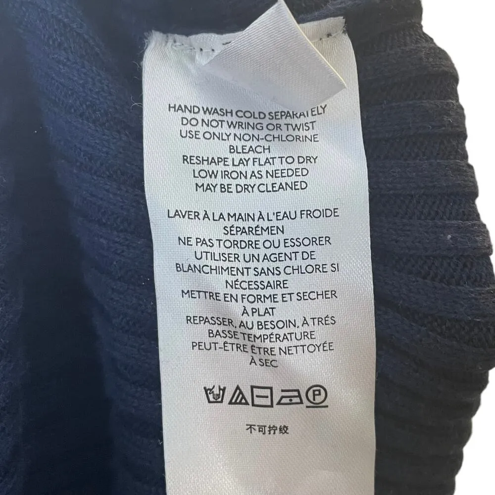 NEW Maeve Anthropologie Puff-Sleeved Mini Dress Sweater Ribbed Cotton Size Large - Image 12