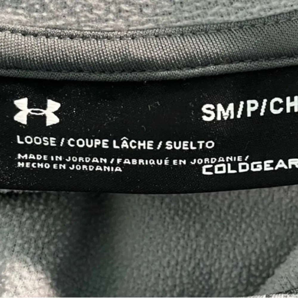 Women's Gray Big Logo Pullover Hoodie Sweatshirt Size Small - Image 11