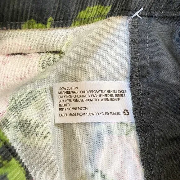 Wild Fable‎ Black Floral High-Rise Cord Mini Skirt - 12 NWT - Image 9