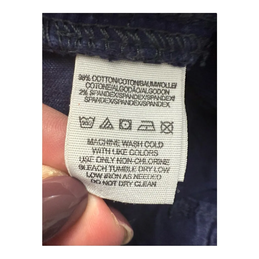 Free People Acid Wash Corduroy Skinny Pants Blue Size 29 - Image 8