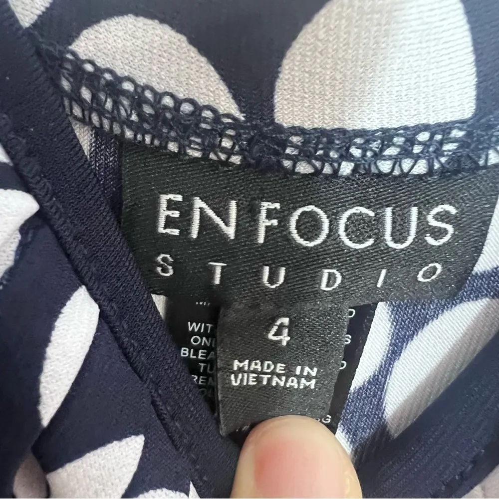 EnFocus Studio Maxi Dresses Size 4 Black White Polka Dot Cocktail Casual - Image 11