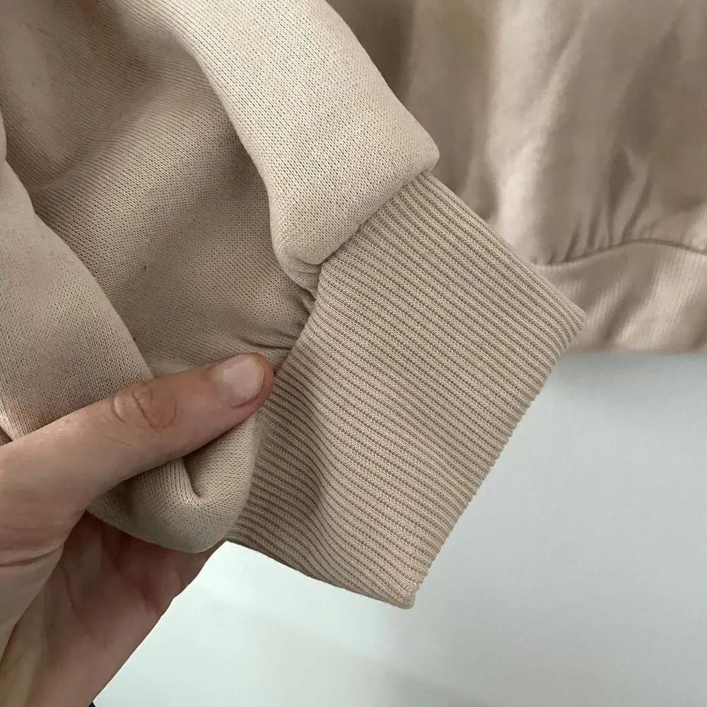 Shein cream tan arizona grand canyon crewneck fleece sweater casual comfortable - Image 4