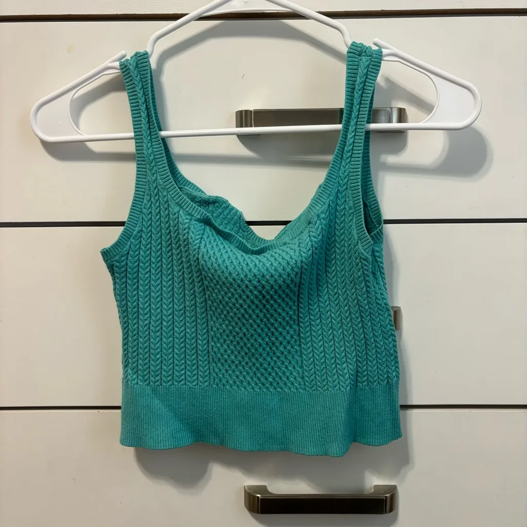 & OTHER STORIES Fitted Cable Knit Top - Image 3