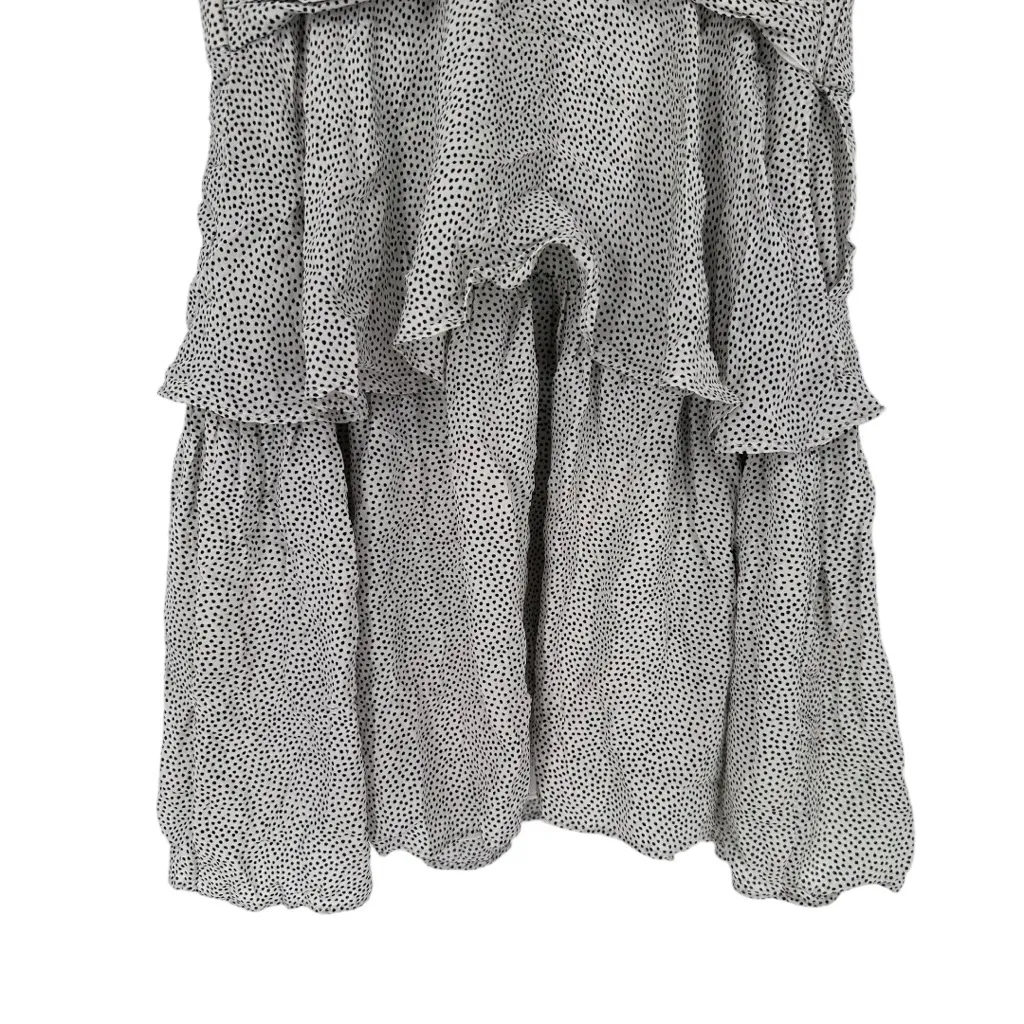 A.L.C. Viera Mini Dress in Rimini Dot Print size 6 Silk Short Flutter Sleeves - Image 6