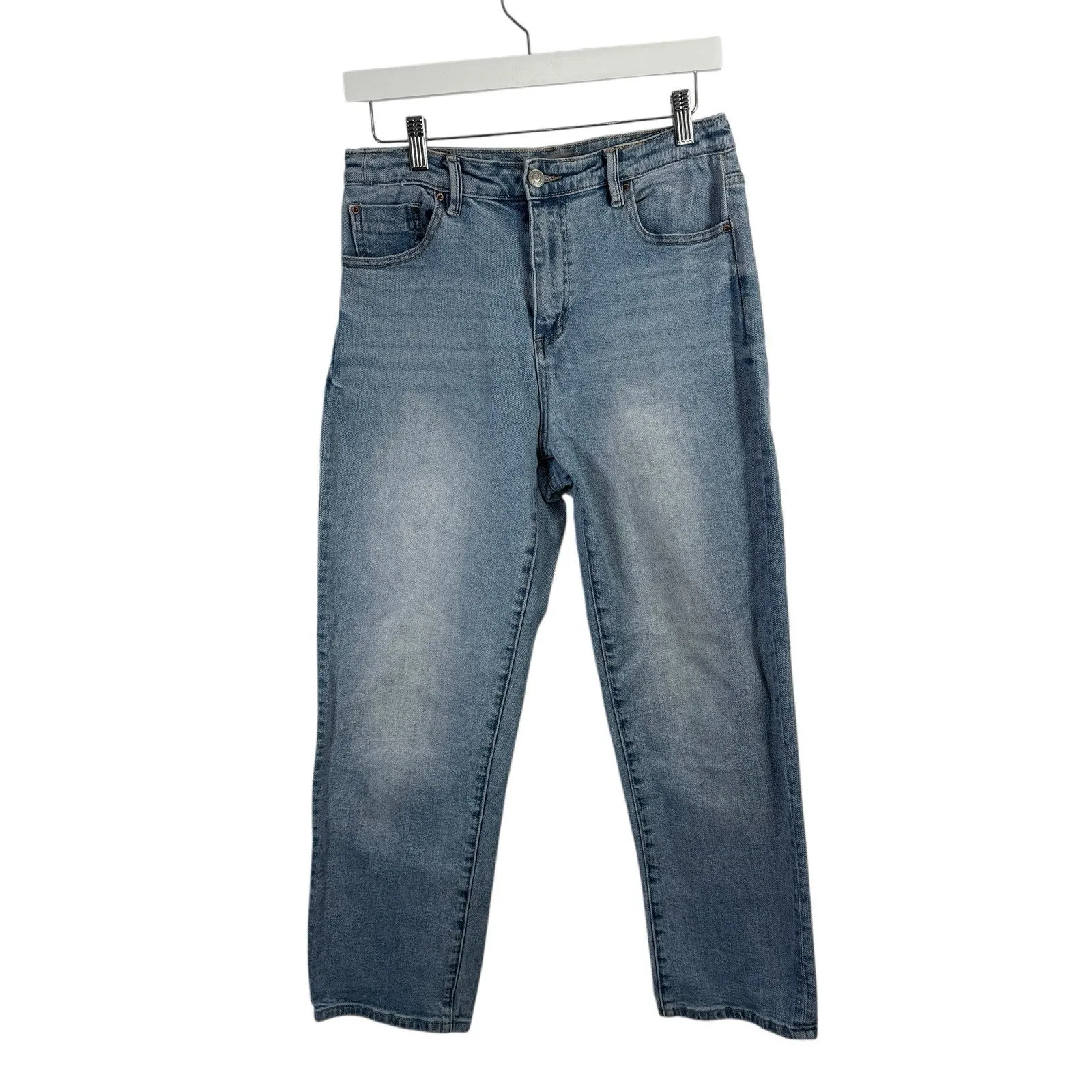 Poetry Dylan High Rise Straight Jeans Light Wash Ankle Capsole Womens UK 12 US 8 - Image 3