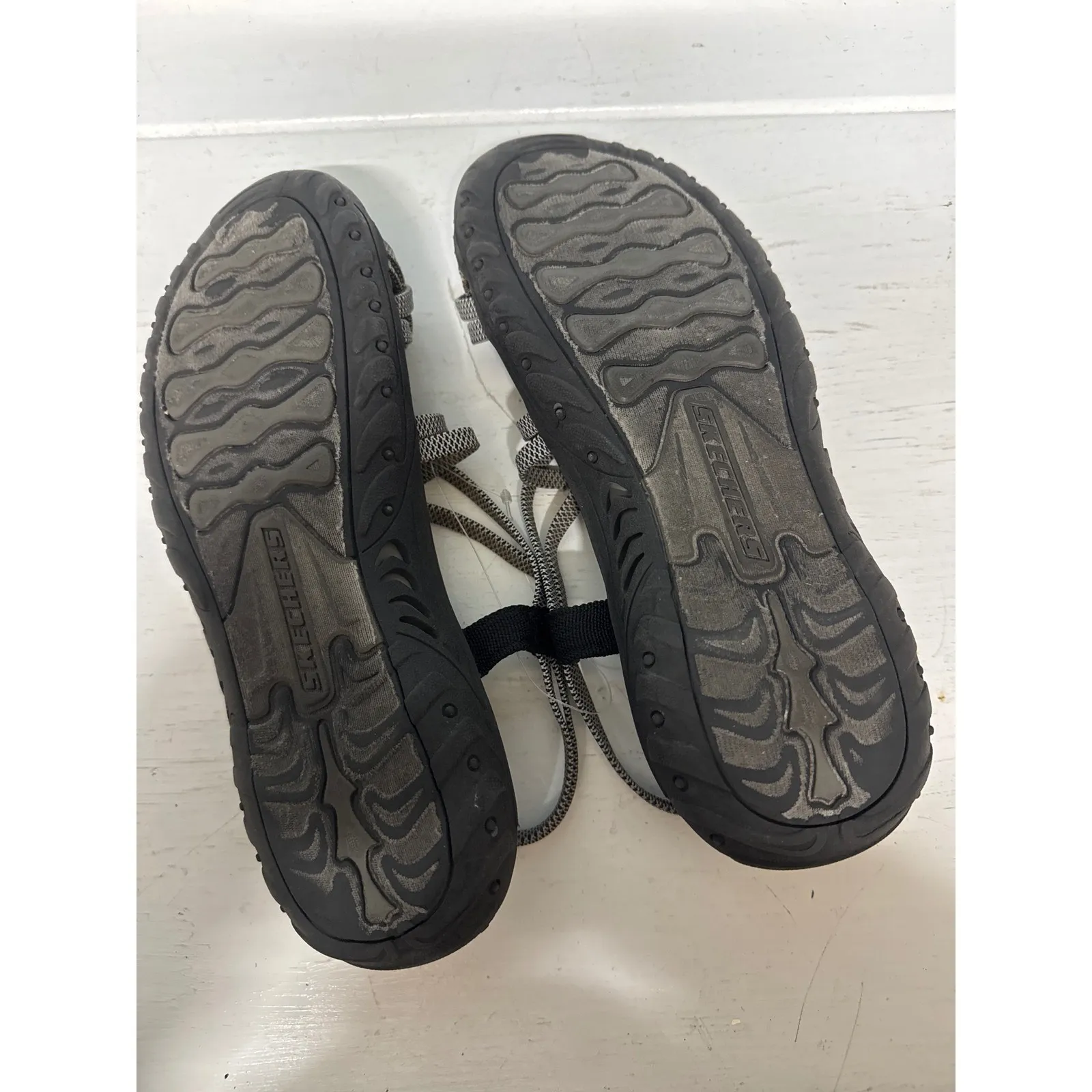 Skechers Outdoor Lifestyle Womens Sport Sandals 6.5 Adjustable Straps Black Gray - Image 5