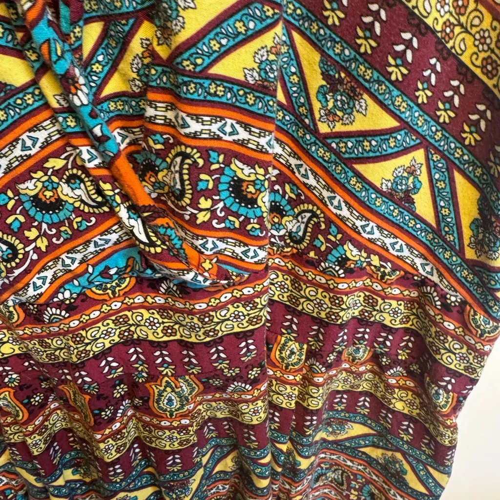 Bohemian Multicolor Sleeveless short‎ romper - Image 4
