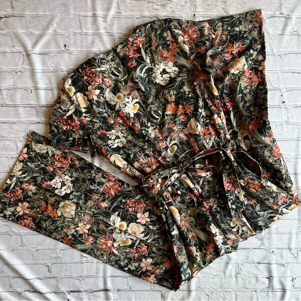 Cottagecore Garden Antonio Melani Jumpsuit 12 All Over Floral Fairy Whimsical - Image 5