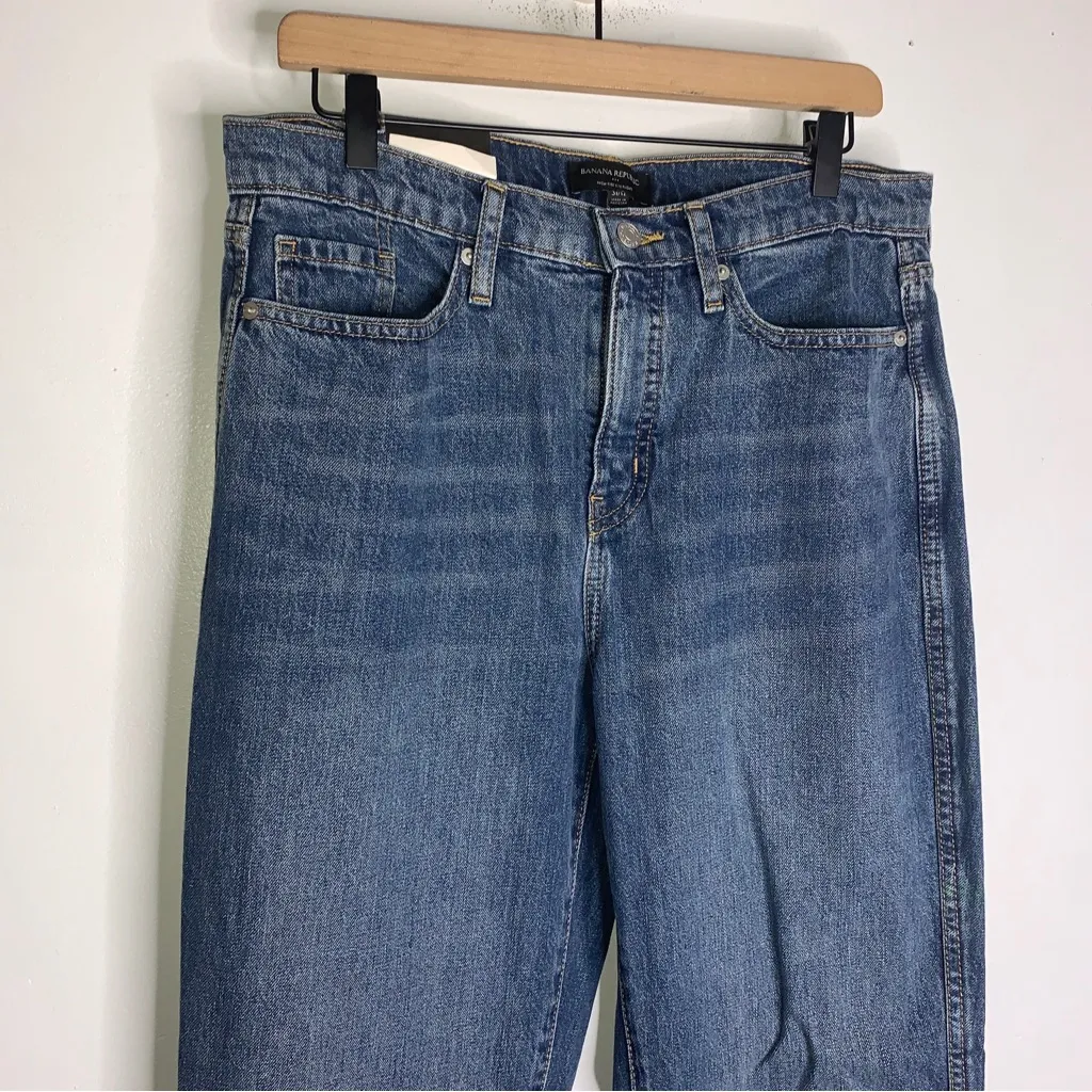 banana republic factory 12 High Rise Straight Jeans New‎ CPS4 - Image 5