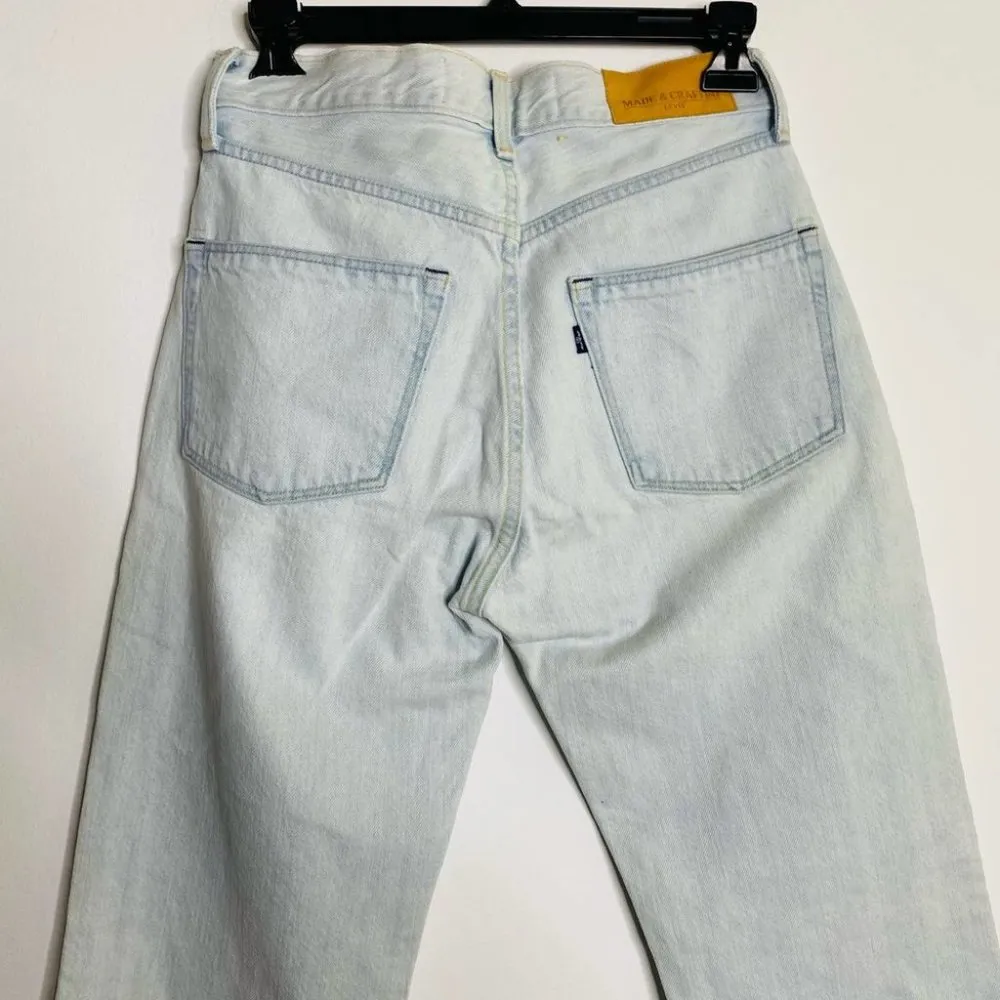 Levi's Light Wash Straight Leg Denim Jeans 80 Days - Image 7