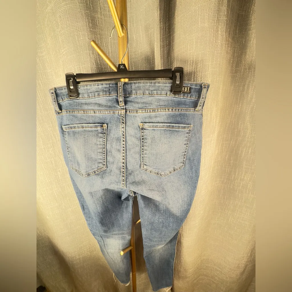 Kut From The Kloth high rise Donna Fab Ankle Skinny. Excellent condition size 12 - Image 8